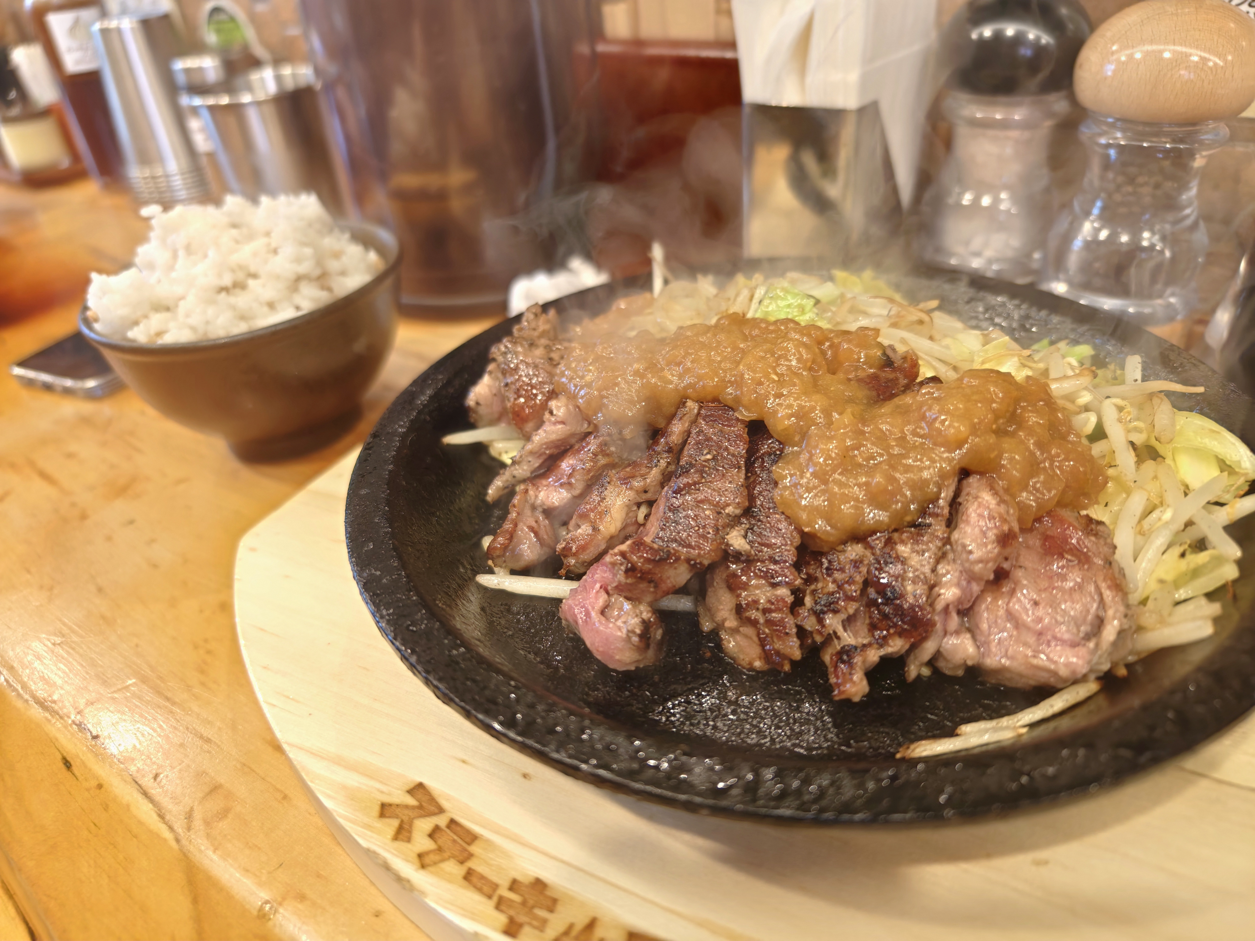 ステーキロッヂのステーキ